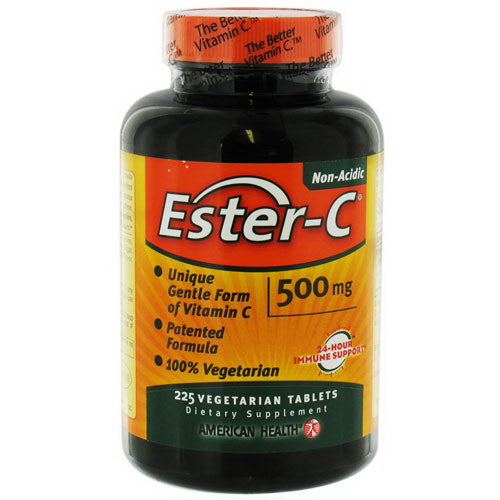 American Health Non Acidic Ester-C 500 Mg Vegetarian Tablets For Immune Support, 225 Ea